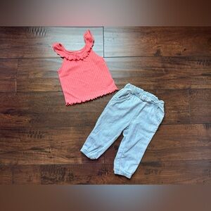 Baby Girl Ruffle Outfits 18M